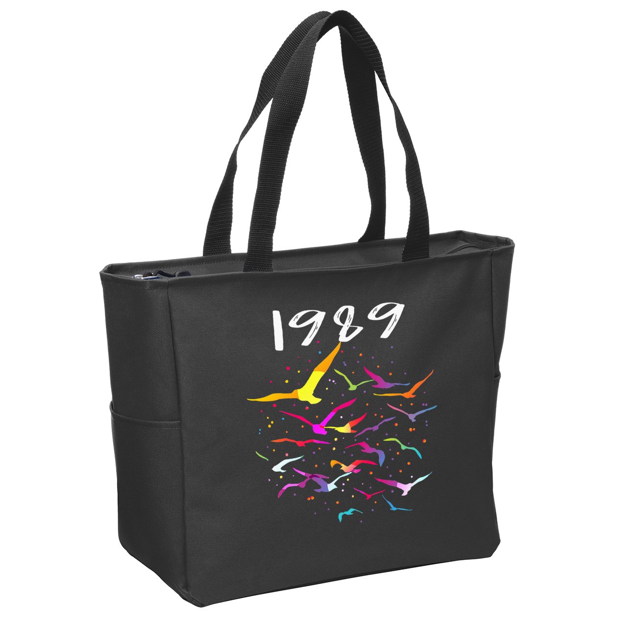 Seagull In The Sky Flock Of Seagulls 1989 Zip Tote Bag