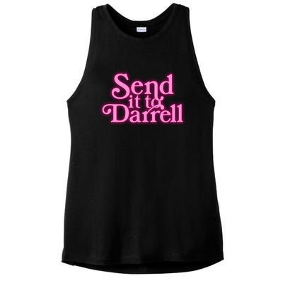 Send It To Darrell Ladies PosiCharge Tri-Blend Wicking Tank