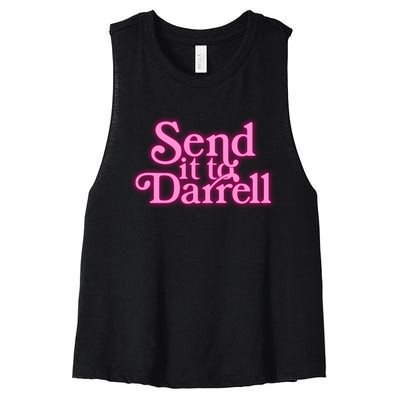 Send It To Darrell Women's Racerback Cropped Tank