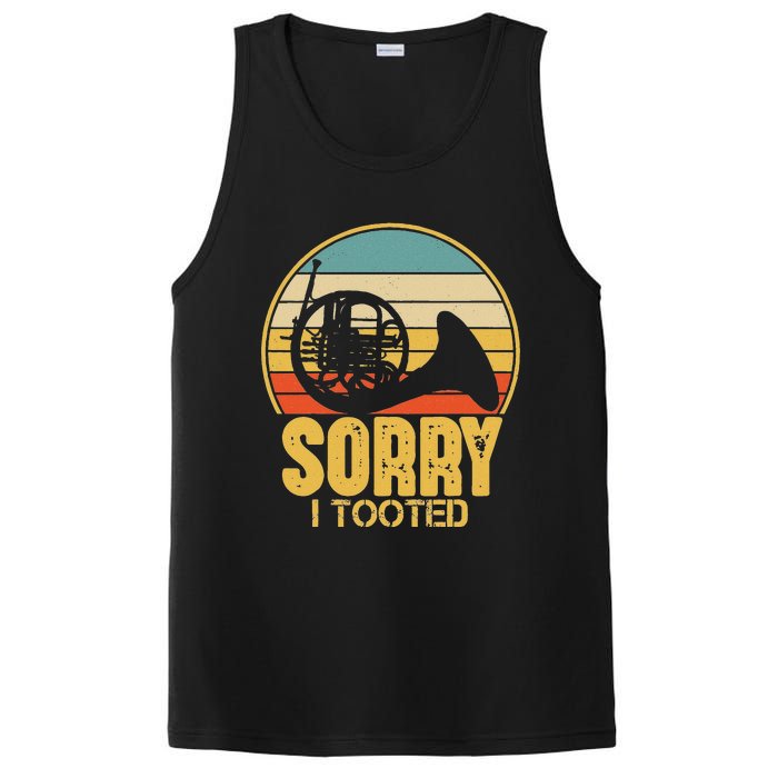 Sorry I Tooted Funny French Horn Player Gift PosiCharge Competitor Tank