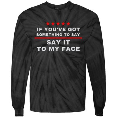 Say It To My Face Kamala Tie-Dye Long Sleeve Shirt