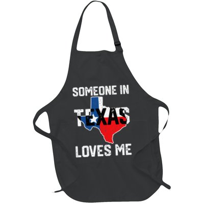 Someone In Texas Loves Me Cool Distressed Full-Length Apron With Pockets
