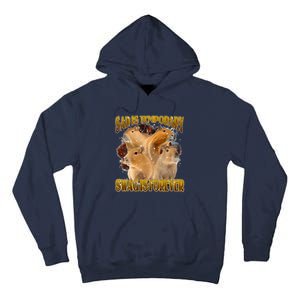 Sad Is Temporary Swag Is Forever Funny Capybara Tall Hoodie