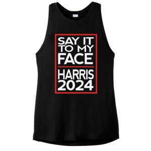 Say It To My Face Harris 2024 Ladies PosiCharge Tri-Blend Wicking Tank