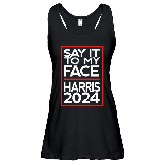 Say It To My Face Harris 2024 Ladies Essential Flowy Tank