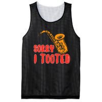 Sorry I Tooted Funny Saxophone Player Gifts Mesh Reversible Basketball Jersey Tank