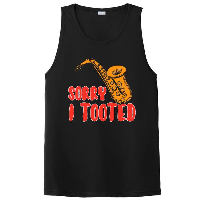 Sorry I Tooted Funny Saxophone Player Gifts PosiCharge Competitor Tank