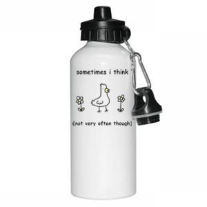 Sometimes I Think Not Very Often Through Aluminum Water Bottle