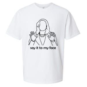 Say It To My Face Sueded Cloud Jersey T-Shirt