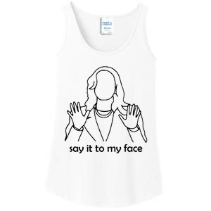 Say It To My Face Ladies Essential Tank