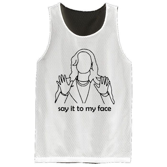 Say It To My Face Mesh Reversible Basketball Jersey Tank