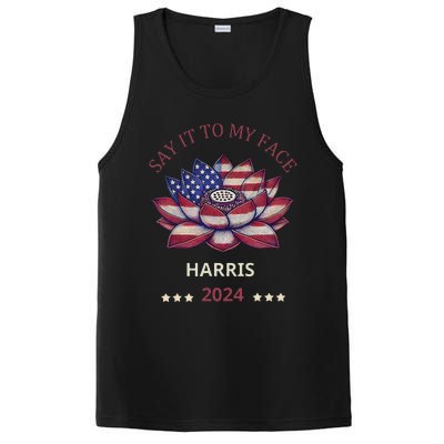 Say It To My Face Kamala Harris 2024 American Lotus PosiCharge Competitor Tank