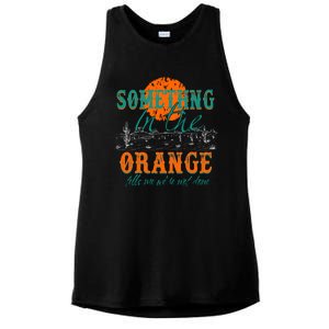 Something In The Orange Tells Me We're Not Done Ladies PosiCharge Tri-Blend Wicking Tank