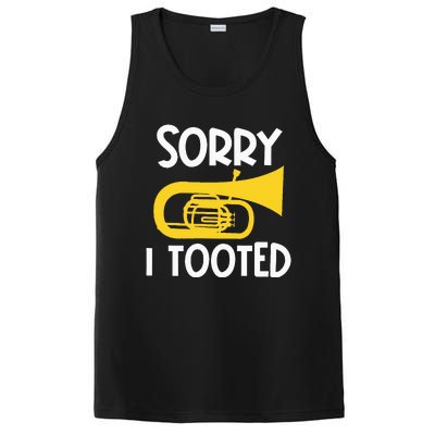 Sorry I Tooted Baritone Funny Euphonium Player Brass Band PosiCharge Competitor Tank