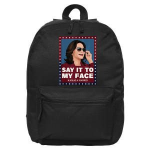 Say It To My Face Kamala Harris 2024 Sunglasess 16 in Basic Backpack