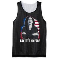 Say It To My Face Kamala Harris 2024 Mesh Reversible Basketball Jersey Tank