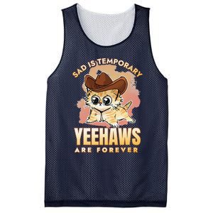 Sad Is Temporary Yeehaws Are Foreverx Mesh Reversible Basketball Jersey Tank