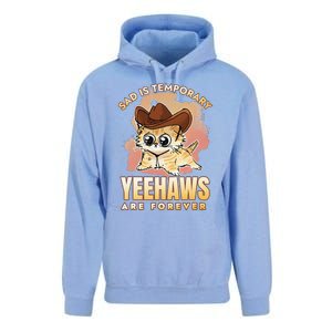 Sad Is Temporary Yeehaws Are Foreverx Unisex Surf Hoodie