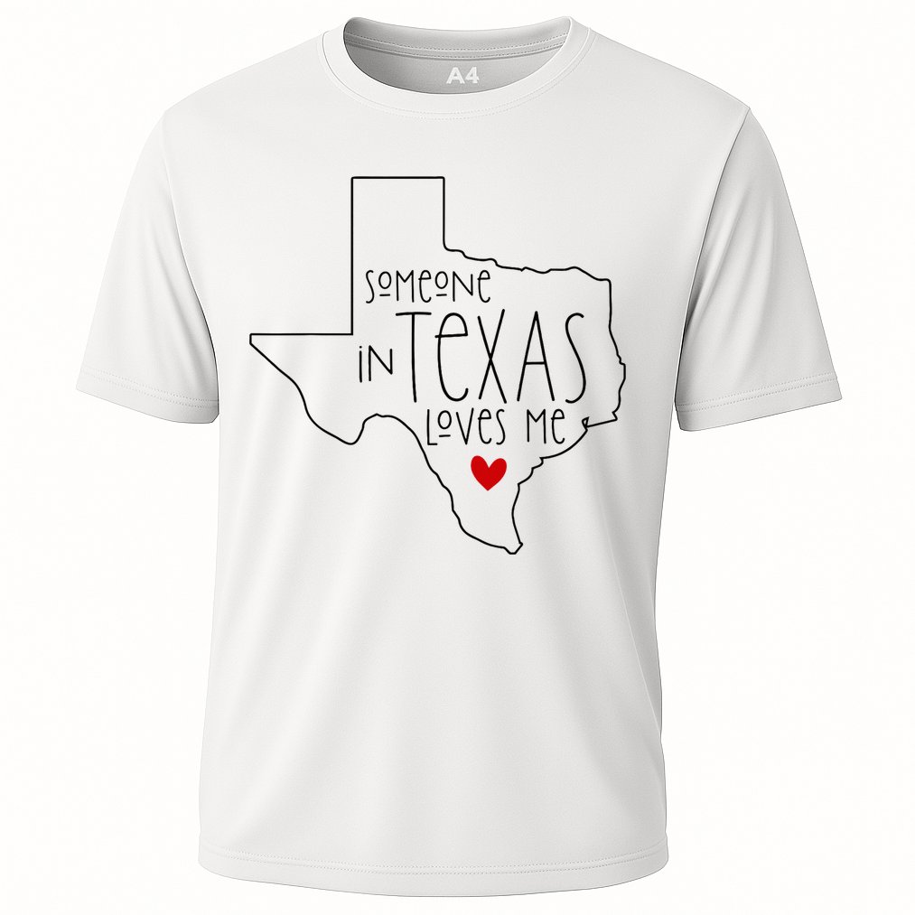 Someone In Texas Loves Me Cooling Performance Crew T-Shirt