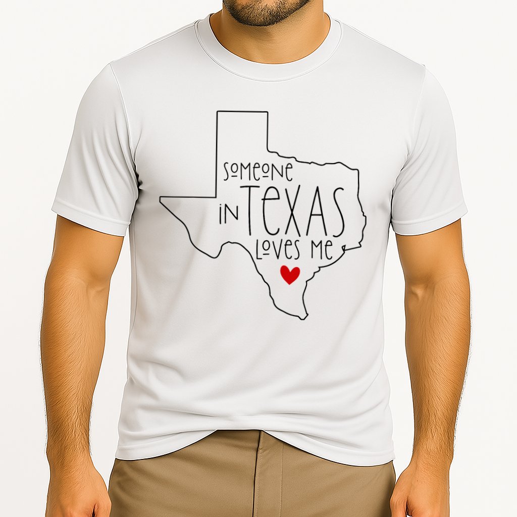 Someone In Texas Loves Me Cooling Performance Crew T-Shirt