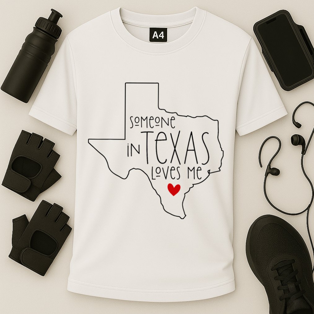 Someone In Texas Loves Me Cooling Performance Crew T-Shirt