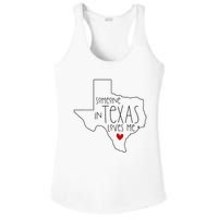 Someone In Texas Loves Me Ladies PosiCharge Competitor Racerback Tank