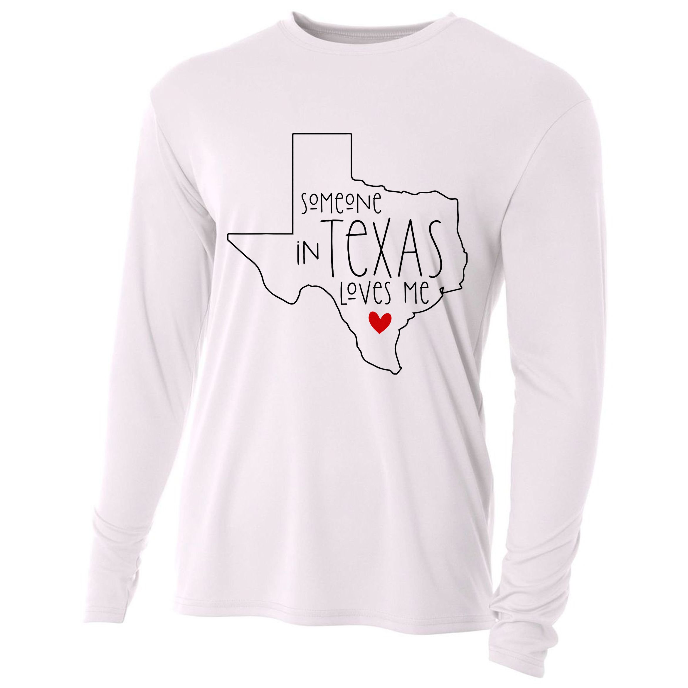 Someone In Texas Loves Me Cooling Performance Long Sleeve Crew