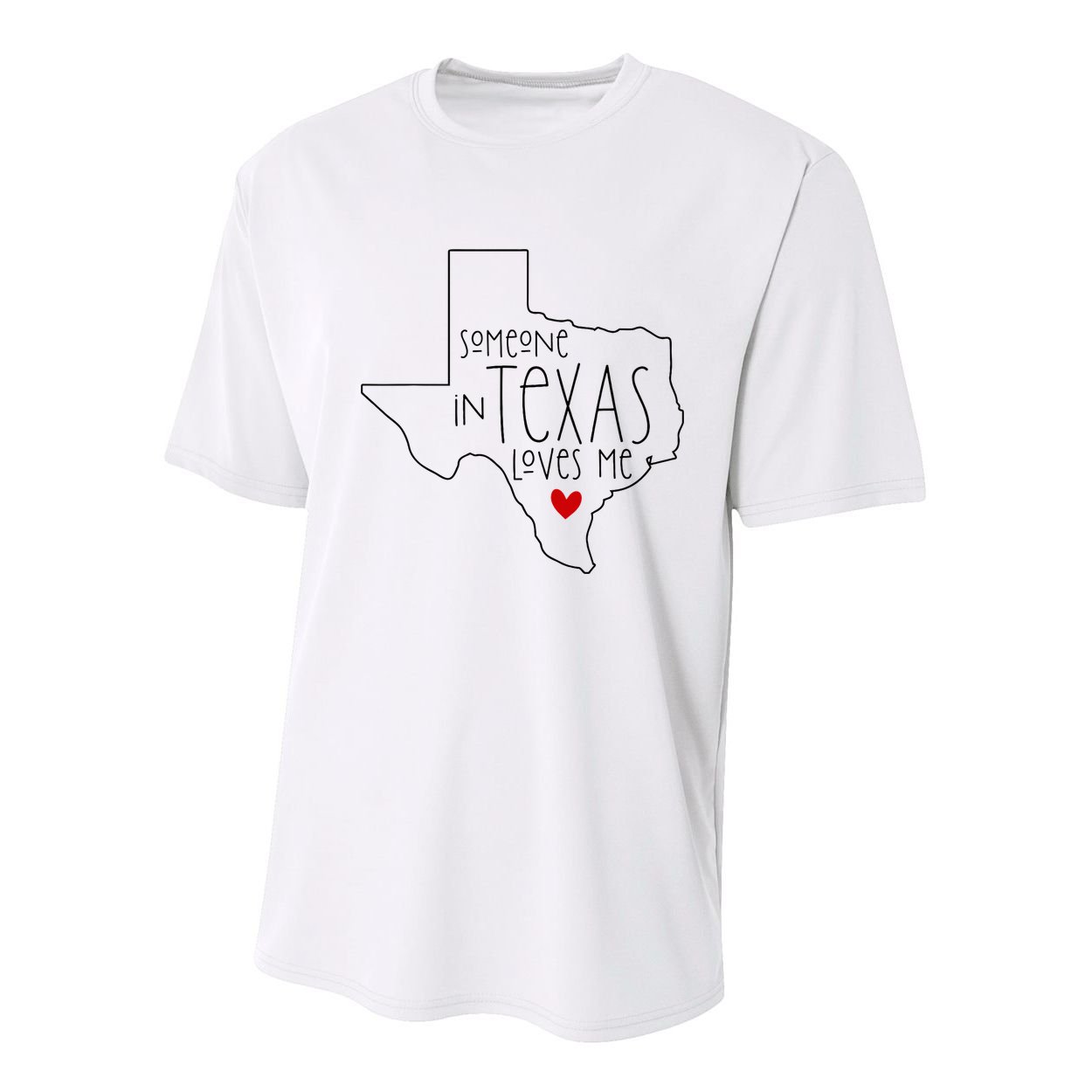 Someone In Texas Loves Me Youth Performance Sprint T-Shirt
