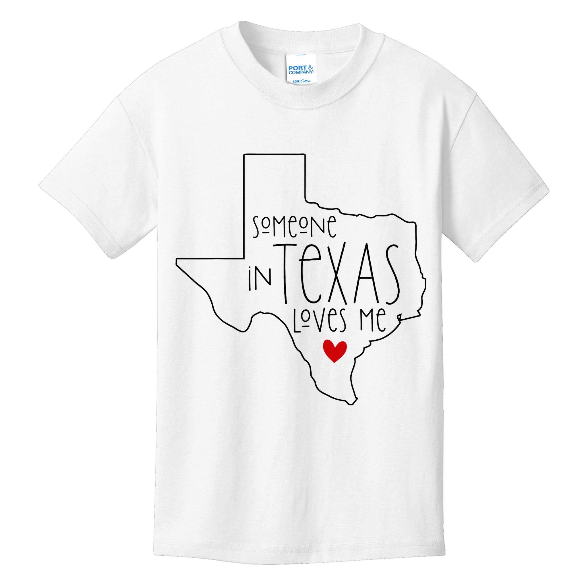 Someone In Texas Loves Me Kids T-Shirt