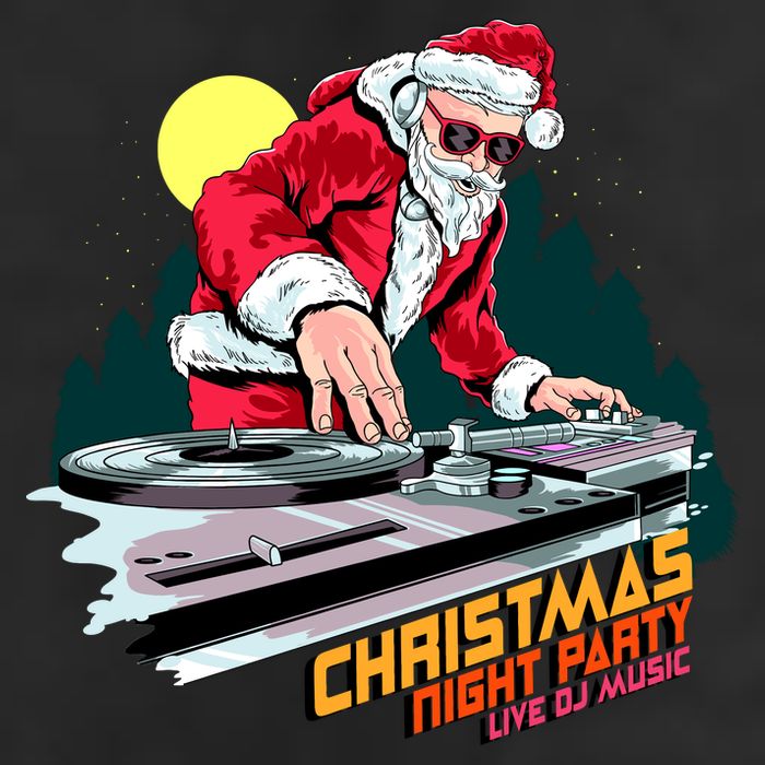 Santa Is The DJ Adult Drive Performance Visor