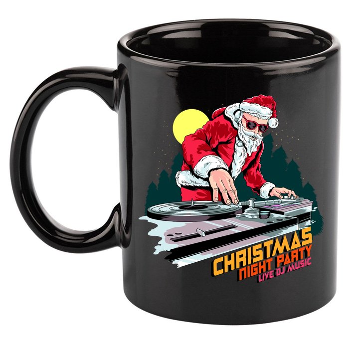Santa Is The DJ 11oz C Handle Ceramic Mug