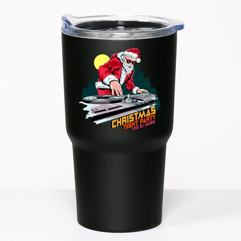 Santa Is The DJ Tumbler