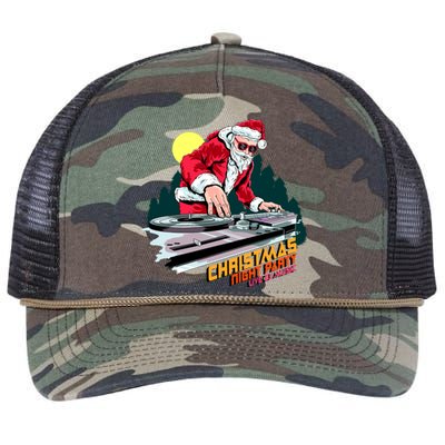 Santa Is The DJ Retro Rope Trucker Hat Cap