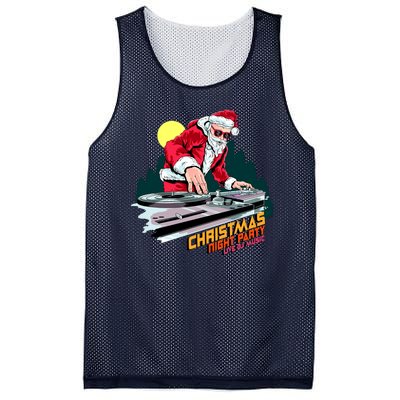 Santa Is The DJ Mesh Reversible Basketball Jersey Tank