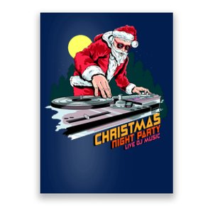 Santa Is The DJ Poster