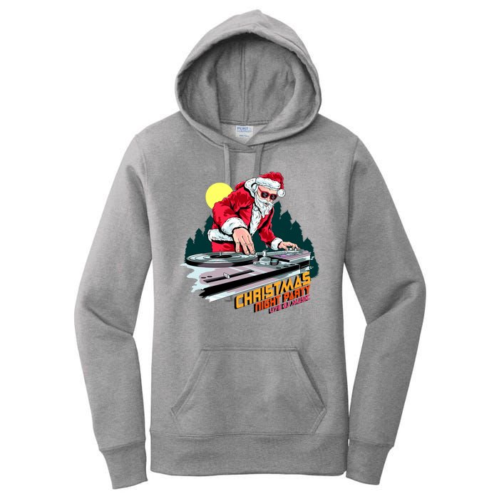 Santa Is The DJ Women's Pullover Hoodie