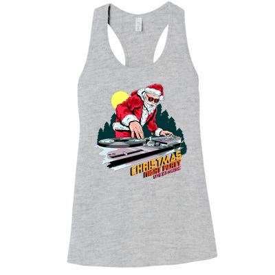 Santa Is The DJ Women's Racerback Tank