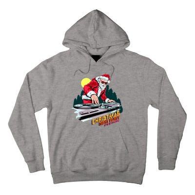 Santa Is The DJ Tall Hoodie