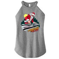 Santa Is The DJ Women's Perfect Tri Rocker Tank