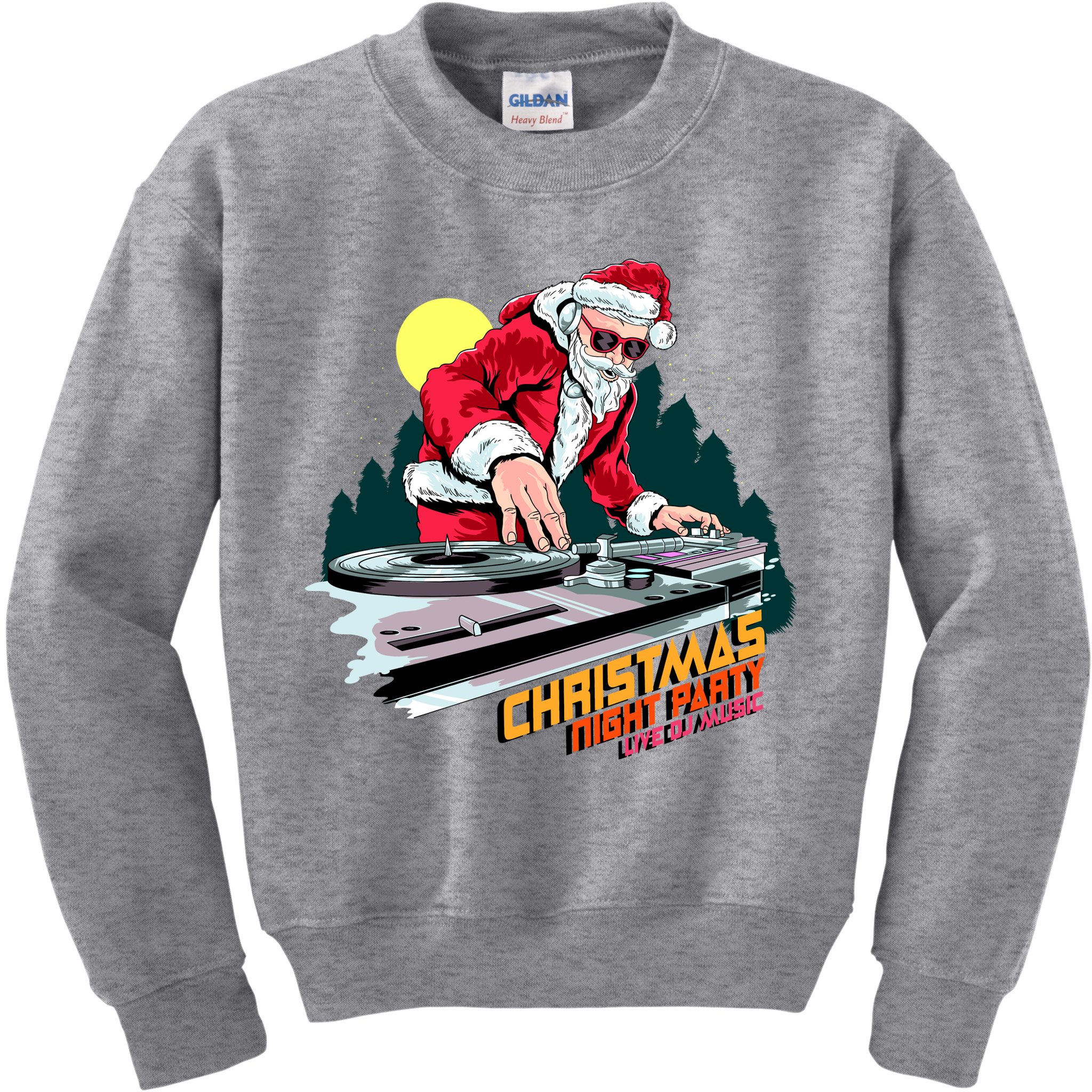 Santa Is The DJ Kids Sweatshirt