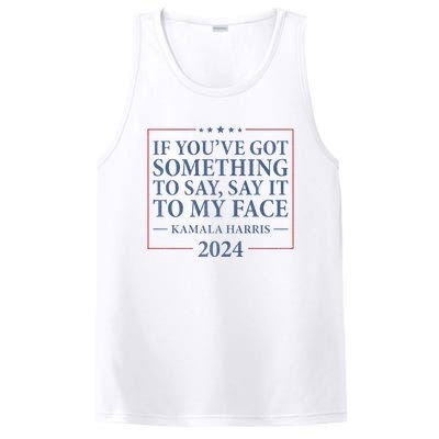 Say It To My Face Kamala Harris Debates 2024 PosiCharge Competitor Tank