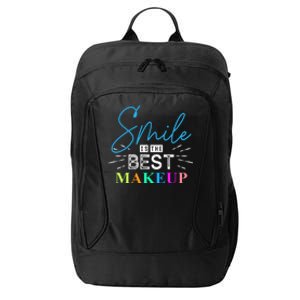 Smile Is The Best Makeup City Backpack