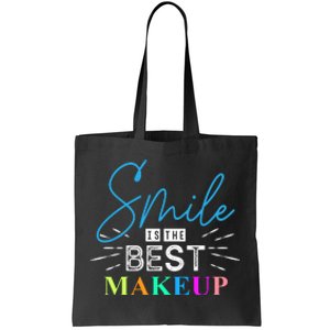 Smile Is The Best Makeup Tote Bag