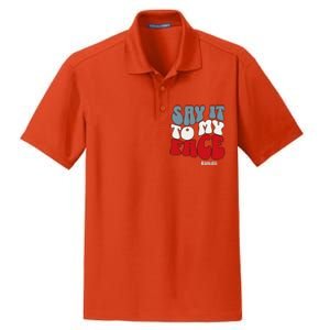 Say It To My Face Kamala Harris 2024 Debate Dry Zone Grid Polo