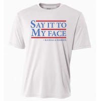 Say It To My Face Kamala Harris Debates 2024 Cooling Performance Crew T-Shirt