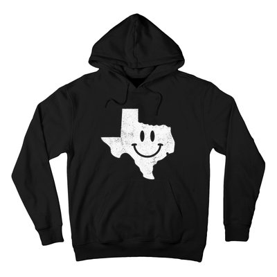 Smiling In TX – Funny Texas Happy Face Hoodie