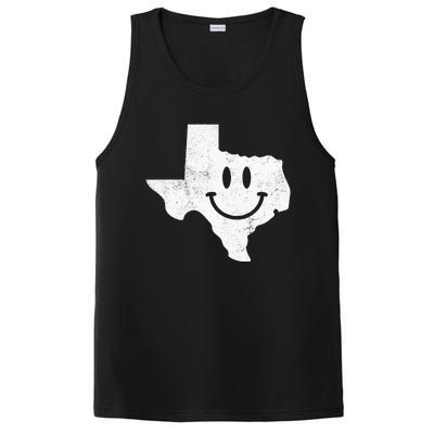 Smiling In TX – Funny Texas Happy Face PosiCharge Competitor Tank