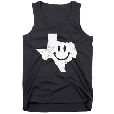 Smiling In TX – Funny Texas Happy Face Tank Top