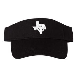 Smiling In TX – Funny Texas Happy Face Valucap Bio-Washed Visor