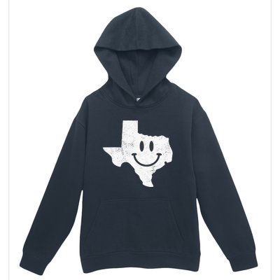 Smiling In TX – Funny Texas Happy Face Urban Pullover Hoodie